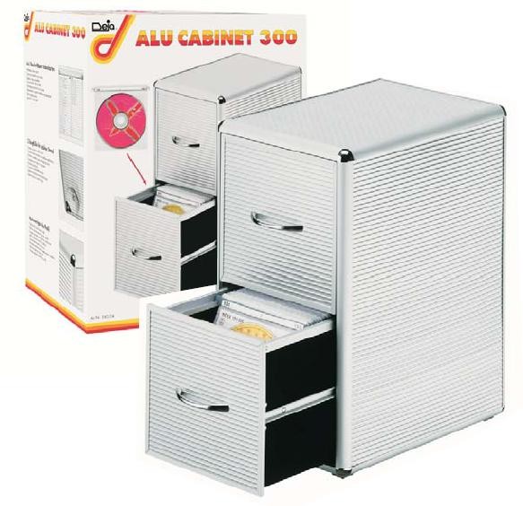 Deja Alu Cabinet 300 für 300 CDs/DVDs CD-Schublade CD-Schrank DVD